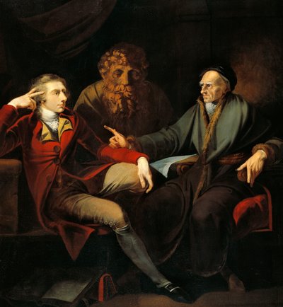 The artist in conversation with Johann Jakob Bodmer by Henry  Fuseli