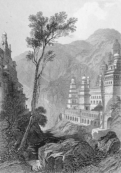 Jain Temples, Muktagerri, engraved by Finden, from 