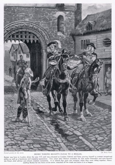 Henry throws Becket