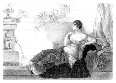 Mary Robinson 1757-1800, English Poet and Novelist, 1830 by Henry Adlard