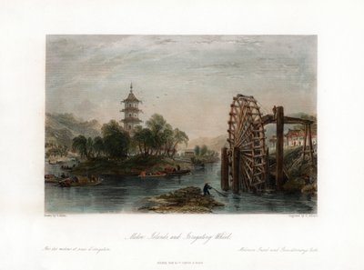 Melon Islands, and Irrigating Wheel, China, c. 1840 by Henry Adlard