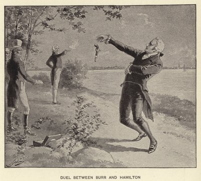 Duel between Burr and Hamilton by Henry Alexander (after) Ogden