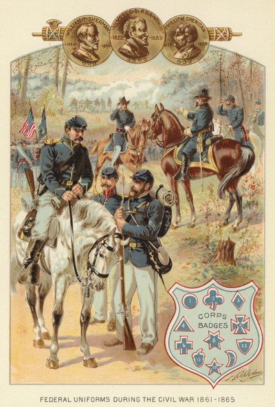 Federal Uniforms during the Civil War 1861-1865 by Henry Alexander (after) Ogden