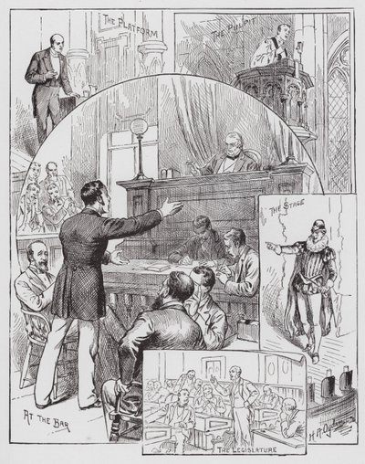 Oratory and Declamation by Henry Alexander (after) Ogden