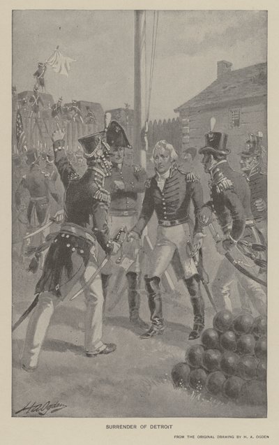 Surrender of Detroit by Henry Alexander (after) Ogden