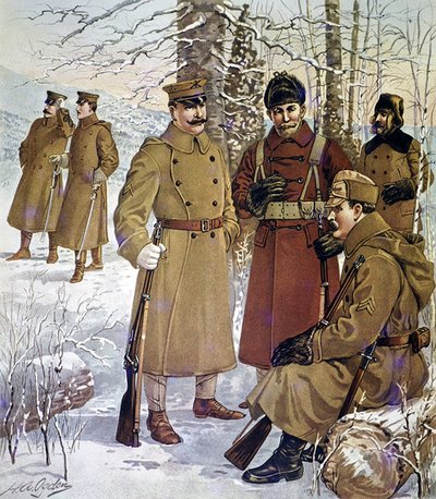 Winter uniforms of the U.S. Army of 1901-07 by Henry Alexander (after) Ogden