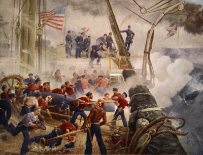 Farragut on the Hartford at Mobile Bay, August 5th 1864 by Henry Alexander Ogden