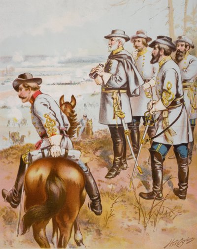 General Robert E. Lee at the Battle of Fredericksburg, 13th December 1862 by Henry Alexander Ogden