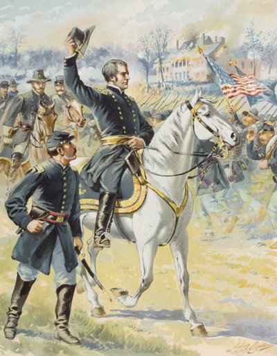 Major General Hooker at the Battle of Chancellorville, Virginia (3rd May 1863) by Henry Alexander Ogden