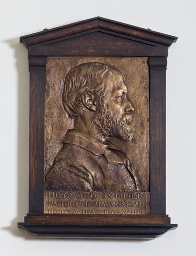 Plaque Featuring Heywood Sumner, Designer by Henry Alfred Pegram