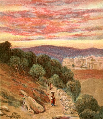 Mount of Olives and Jerusalem by Henry Andrew Harper