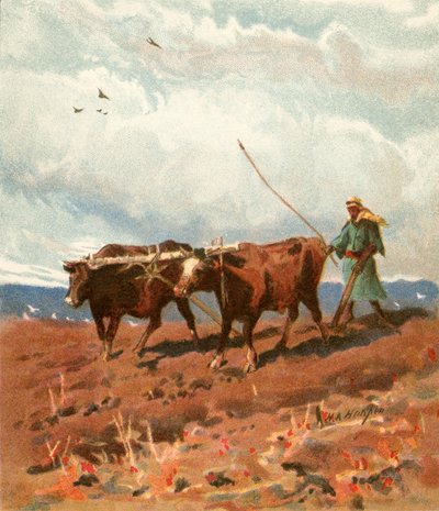 Ploughing by Henry Andrew Harper