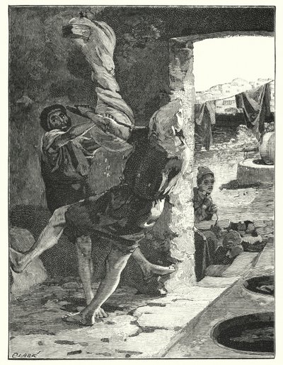 Wringing a Hide at Joppa by Henry Andrew Harper