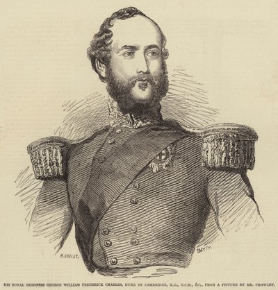 His Royal Highness George William Frederick Charles, Duke of Cambridge, KG, GCH, etc. by Henry Anelay