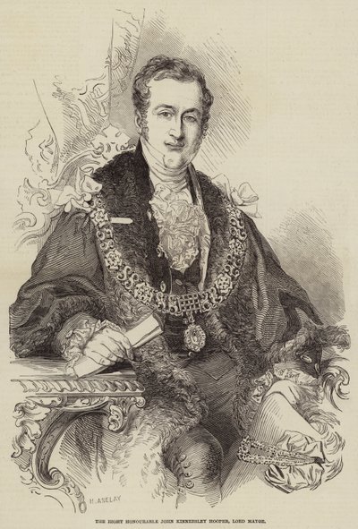 The Right Honourable John Kinnersley Hooper, Lord Mayor by Henry Anelay