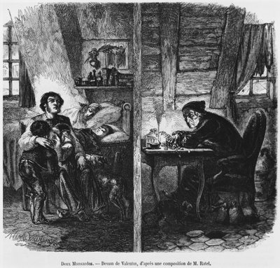 Two garrets, illustration from 
