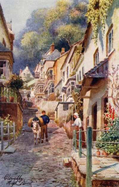 High Street, Clovelly by Henry B. (after) Wimbush
