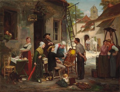 A New Sign for the Old Inn, 1870 by Henry Bacon