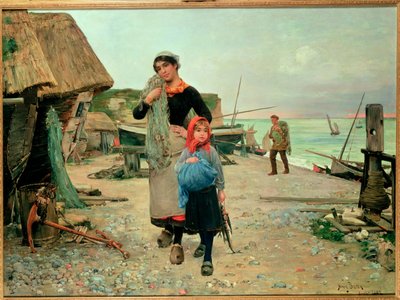 Fisherfolk Returning with their Nets by Henry Bacon