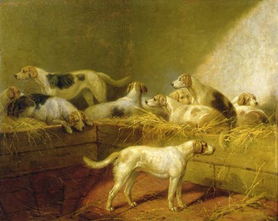A Hunt Kennel by Henry Bernard Chalon