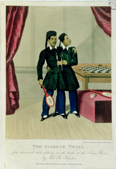 The Siamese Twins, First Discovered While Fishing on the Banks of the Siam River by Mr R. Hunter, 1829 by Henry Berthoud