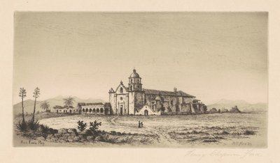 Mission San Luis Rey de Francia, 1883 by Henry Chapman Ford