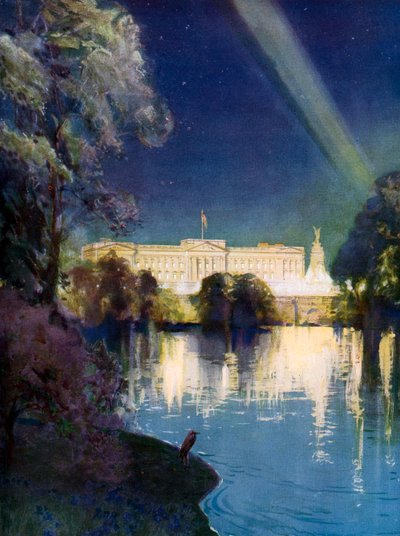 Buckingham Palace at Festivities for the Coronation of King George VI in 1937 by Henry Charles Brewer