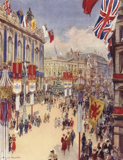 Piccadilly Circus, London by Henry Charles Brewer