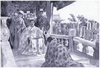 Han Yu presenting his memorial by Henry Charles Seppings Wright