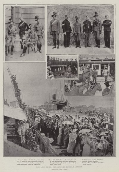 Hands across the Sea, New South Wales Lancers at Aldershot by Henry Charles Seppings Wright