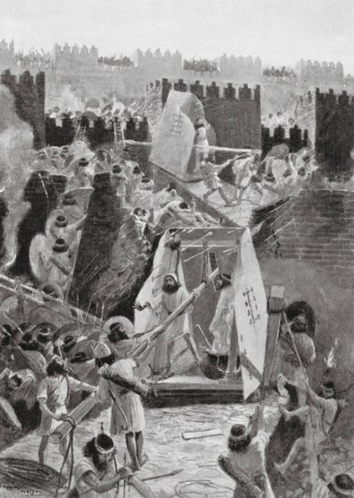 The Persians storming the Citadel of Babylon by Henry Charles Seppings Wright