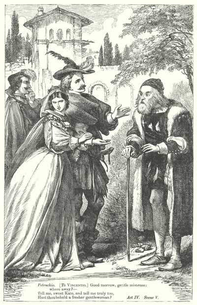 The Taming of the Shrew by Henry Courtney (after) Selous
