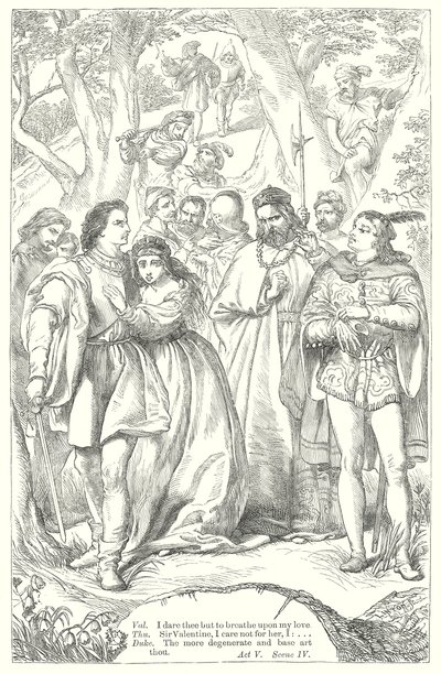 The Two Gentlemen of Verona by Henry Courtney (after) Selous