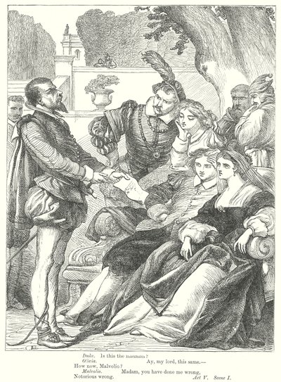 Twelfth Night by Henry Courtney (after) Selous