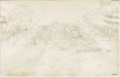 Eccleshall Village by Henry Curzon Allport