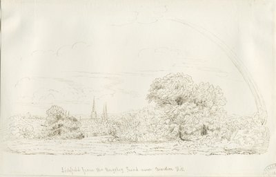 Lichfield - North View (distant) by Henry Curzon Allport