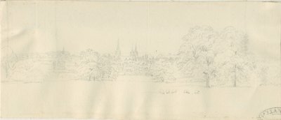 Lichfield - North View (distant) by Henry Curzon Allport