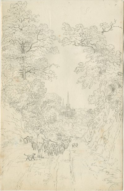 Lichfield Cathedral - South East View by Henry Curzon Allport