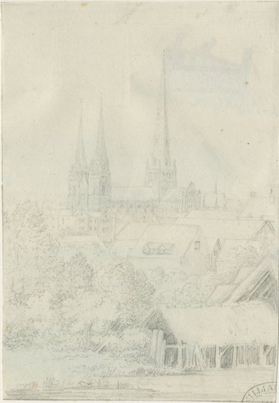 Lichfield Cathedral - South West View by Henry Curzon Allport