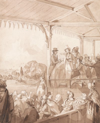 The Life of a Nobleman: Scene the Fourth - The Betting Booth by Henry Dawe