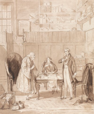 The Life of a Nobleman: Scene the Sixth - The Usurer by Henry Dawe
