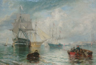 The Lords of the Admiralty Visiting Sheerness by Henry Dawson