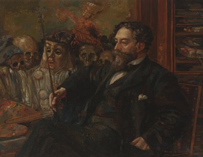 Portrait of James Ensor by Henry De Groux