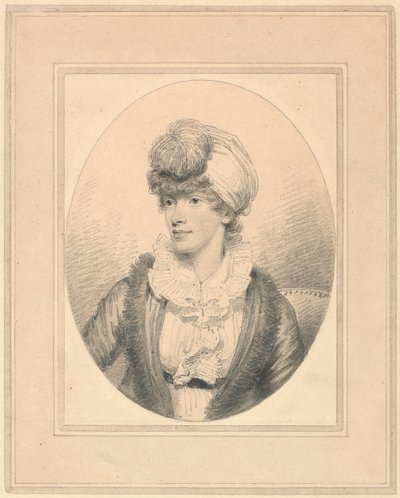 Portrait of a Young Lady in a Turban by Henry Edridge