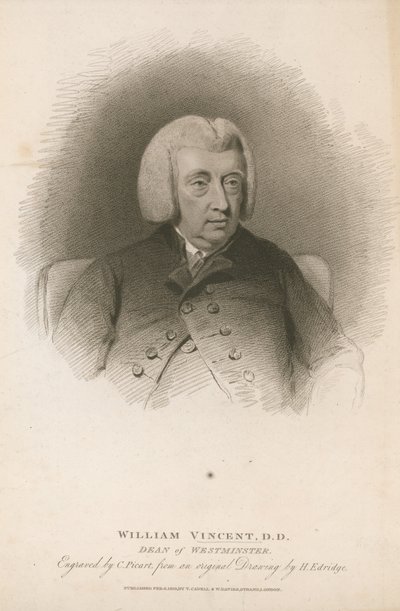 William Vincent, DD, Dean of Westminster by Henry Edridge