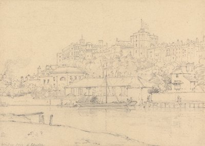 Windsor Castle from the Brocas by Henry Edridge