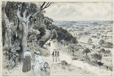 Alderley Edge, A Picnic by Henry Edward Tidmarsh