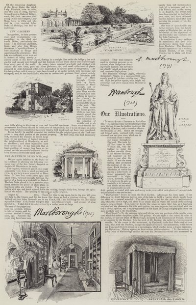 Blenheim Palace Illustrated by Henry Edward Tidmarsh