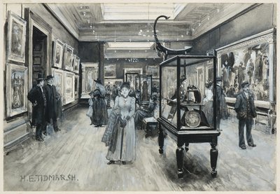 Interior View of the Art Gallery by Henry Edward Tidmarsh