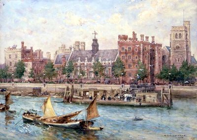 Lambeth Palace from the Bridge by Henry Edward Tidmarsh